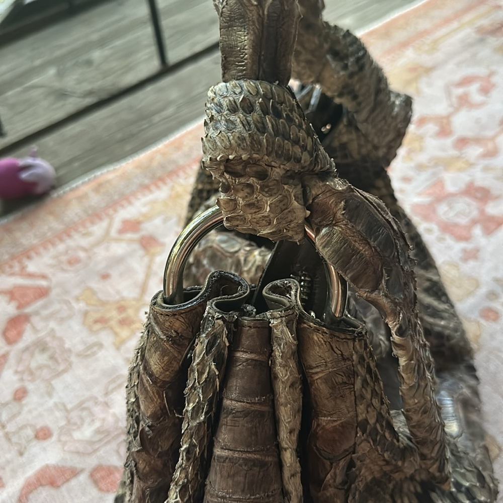 Ghibli Python Shoulder Bag - image 4